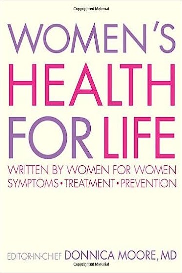 Book cover showing the title "Women's Health for Life"